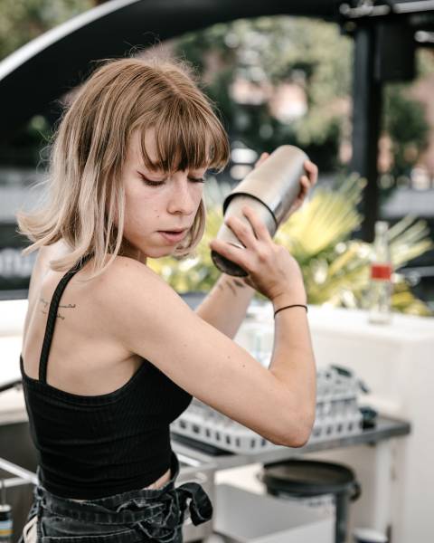 Le meilleur bar à cocktails en terrasse est au Blue Flamingo